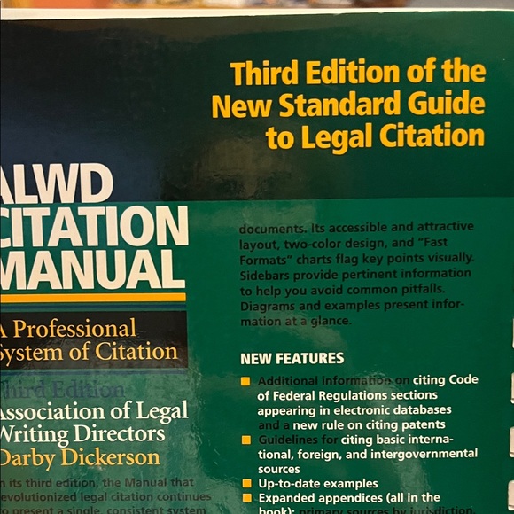 ALWD Citation Manual Third Edition - Picture 11 of 14